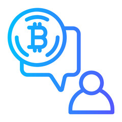 chat gradient icon