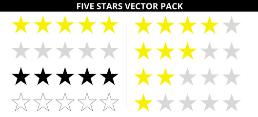 5 star customer rating vector, customer feedback icon, customer satisfaction rating icon
