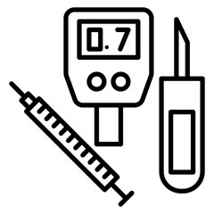 Diabetes Testing Kit Icon