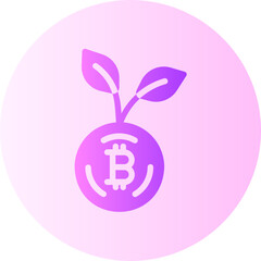 plant gradient icon