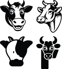 Cow Bundel simple icon. Vector ICON all icon Viktor