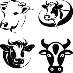 Cow Bundel simple icon. Vector ICON all icon Viktor