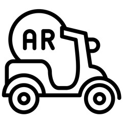 Ar Motorbike Riding Icon