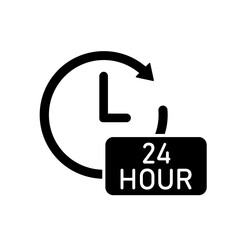 Icon a 24 hour, isolated against a clean background.