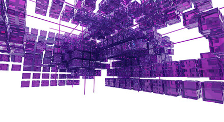 Purple Abstract Background Texture: Geometric Design