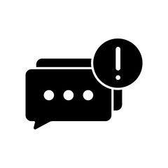 Icon a message, isolated against a clean background.