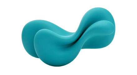 Abstract Teal Liquid Swirl: Background Texture Design