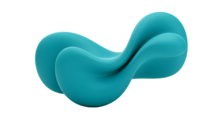 Abstract Teal Liquid Swirl: Background Texture Design