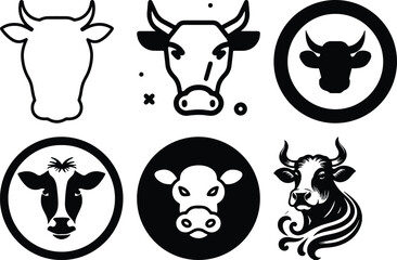 Cow Bundel simple icon. Vector ICON all icon Viktor