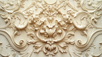 Baroque Wallpaper Background with Intricate Designs