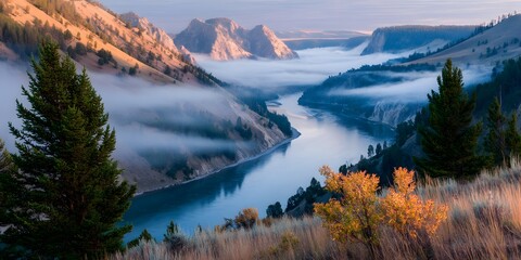 High definition natural scenery of mountains rivers and streams