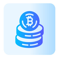 big data gradient icon