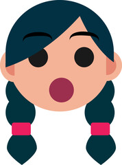 female face expression icon