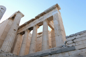 ruins of the ancient greek temple