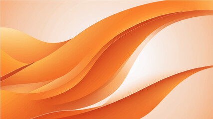 orange gradiant smooth light lines background. Vector illustration