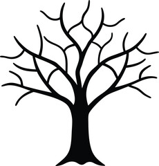 Naklejka premium vector tree silhouette