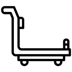 Luggage Trolley Icon