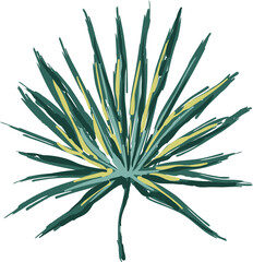 Hand drawn Italian summer Coastal Elements illustration.