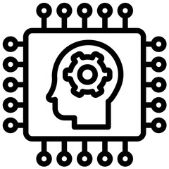 Machine Thinking Icon