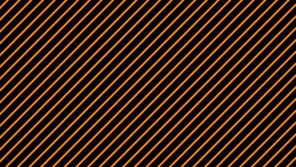 Orange and black diagonal stripes background. Lines seamless pattern. Beautiful background with diagonal line.