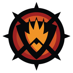 Halloween forbidden sigil vector on white background vector illustration