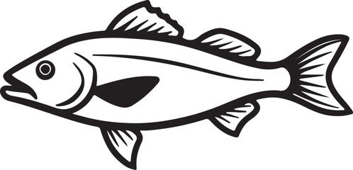  fish simple icon. Vector ICON all icon Viktor