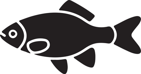  fish simple icon. Vector ICON all icon Viktor