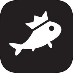 fish   simple icon. Vector ICON all icon Viktor