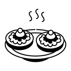 A hand drawn icon of mexican sweet 
