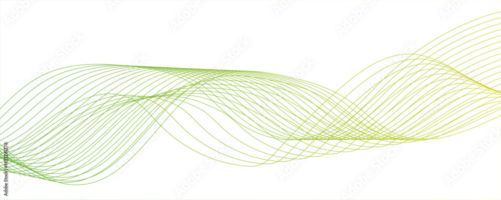 Poster abstract lemon and white vector wave background. wavy stream element with frequency sound wave lines