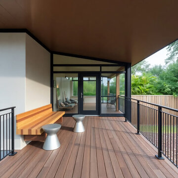 Modern cantilevered stoep