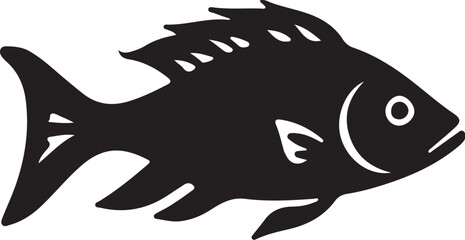 fish   simple icon. Vector ICON all icon Viktor