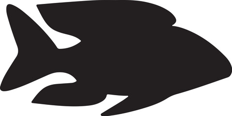 fish   simple icon. Vector ICON all icon Viktor