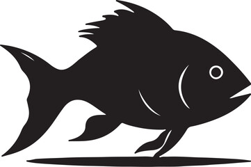 fish   simple icon. Vector ICON all icon Viktor