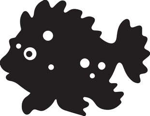 fish   simple icon. Vector ICON all icon Viktor