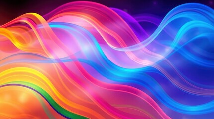 Obraz premium Abstract Colorful Waves Design Flowing Background