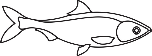 fish   simple icon. Vector ICON all icon Viktor