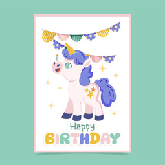 Birthday Flat Greeting Card