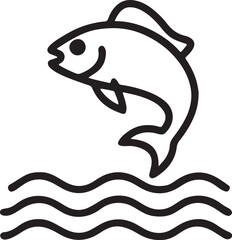 fish   simple icon. Vector ICON all icon Viktor