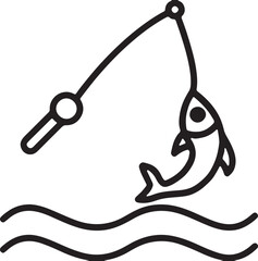 fish   simple icon. Vector ICON all icon Viktor