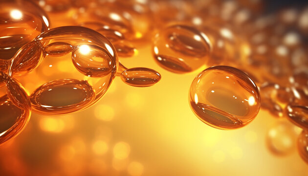 soap bubbles on yellow