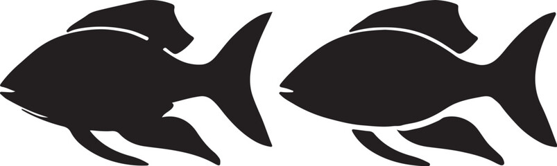 fish   simple icon. Vector ICON all icon Viktor