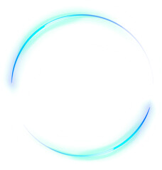Blue Glowing Circle
