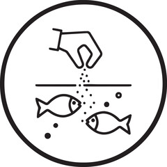 fish   simple icon. Vector ICON all icon Viktor