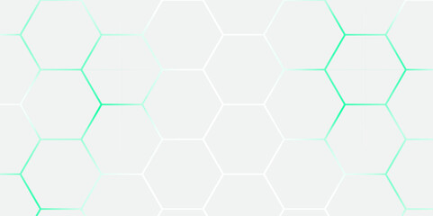 Abstract Hexagon white background. blue light and shadow. Abstract background design with white hexagon and blue light. Abstract. Hexagon. Vector. abstract hexagon blue background. 