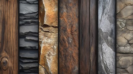 Collection of Natural Textures: Wood and Stone