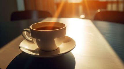 Fototapeta premium Cup of tea on the table Photo