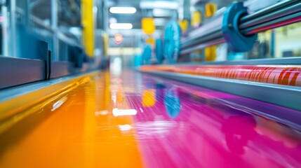 High-speed motion blur of color printing machine