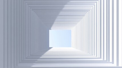 Abstract Perspective Architectural Tunnel