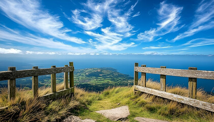 Serene waterfront landscape calm sky cloudscape nature